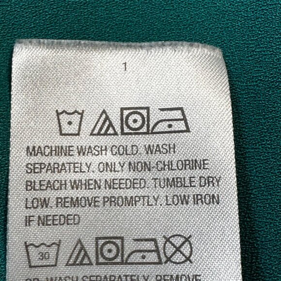 Susan Graver Stretch Woven Button Front Long Sleeve Teal Shirt Size 20 - Picture 5 of 11